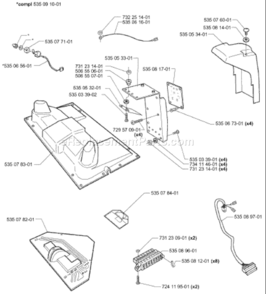 Page C Diagram and Parts List for AUTO 953528302 2003-04 Husqvarna Lawn Mower