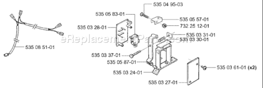 Page D Diagram and Parts List for AUTO 953528302 2003-04 Husqvarna Lawn Mower