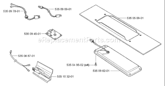 Part Location Diagram of 535103201 Husqvarna Micro Switch