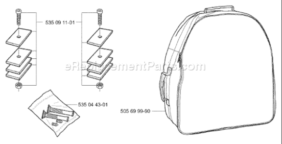 Part Location Diagram of 535091101 Husqvarna Weight Kit