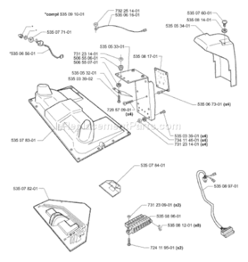 Part Location Diagram of 731230901 Husqvarna Locknut