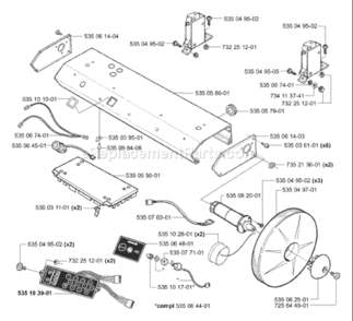 Part Location Diagram of 535064401 Husqvarna Switch