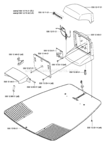 Part Location Diagram of 535128701 Husqvarna Lens