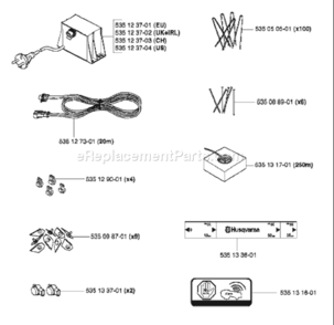 Part Location Diagram of 535098701 Husqvarna Blades