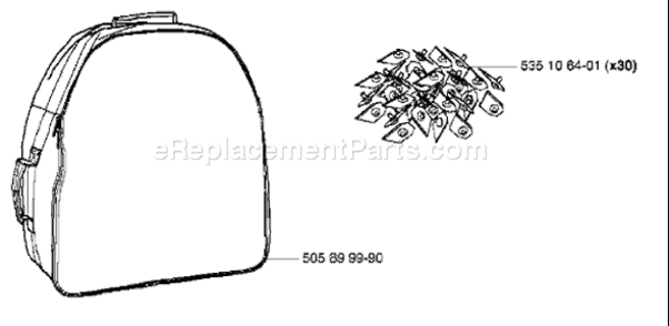 Part Location Diagram of 535106401 Husqvarna Blade