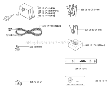 Part Location Diagram of 535133701 Husqvarna Switch