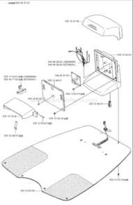 Page E Diagram and Parts List for AUTOMOWERSOLARHYBRID 2008-05 Husqvarna Lawn Mower