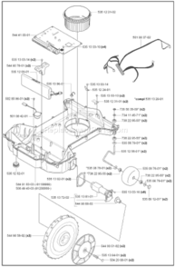 Page F Diagram and Parts List for AUTOMOWERSOLARHYBRID 2008-05 Husqvarna Lawn Mower
