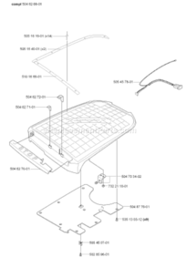 Part Location Diagram of 504627101 Husqvarna Stop Button Return Spring