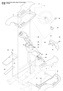 Part Location Diagram of 502297601 Husqvarna Cover