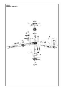 Complete Product Diagram and Parts List for HS452  Husqvarna Engine
