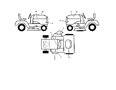 Decals Diagram and Parts List for GT54CS-502140  Husqvarna Lawn Tractor