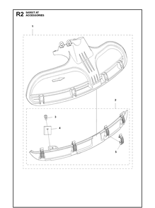 Accessories 5 Diagram and Parts List for 545RXTAT  Husqvarna Brush Cutter