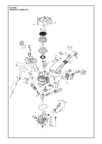 Complete Product Diagram and Parts List for HV635E  Husqvarna Engine
