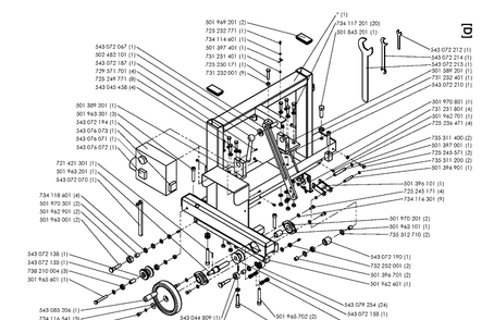 Frame 18 Diagram and Parts List for MZ54 (97045580100)(2019-12) Husqvarna Lawn Mower
