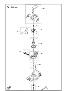 Part Location Diagram of 501490101 Husqvarna Key