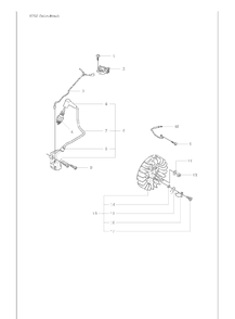 Ignition Module And Flywheel Diagram and Parts List for K760CUT-N-BREAK 2009-11 Husqvarna Table Saw Accessories