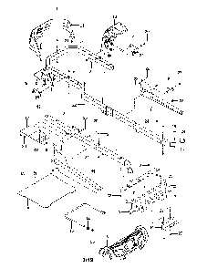Frame Diagram and Parts List for 967271501-00  Husqvarna Lawn Mower