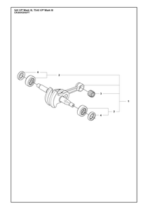 Crankshaft Diagram and Parts List for T540XPMARKIII  Husqvarna Chainsaw