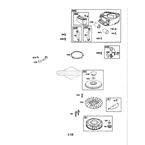 Engine >> Air Cleaner/Flywheel Diagram and Parts List for YTH18542-96045006000  Husqvarna Lawn Tractor