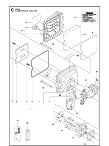 Part Location Diagram of 587481701 Husqvarna Filter