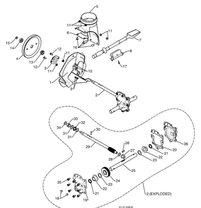 Auger Housing / Impeller Assembly - A Diagram and Parts List for 924SB (96193004500)(2009-06) Husqvarna Snow Blower