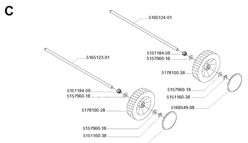 Part Location Diagram of 515118459 Husqvarna Spring