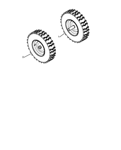 Wheels And Tires Diagram and Parts List for 5524ST 2009-08 Husqvarna Snow Blower