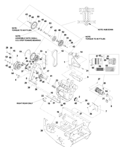 Engine Assembly Diagram and Parts List for BZ7234 (BAM)(2005-01) Husqvarna Lawn Mower