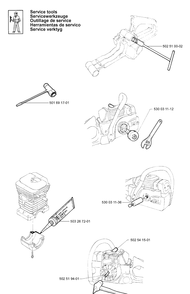 Accessories 2 Diagram and Parts List for 141 20013500001-20030100000 Husqvarna Chainsaw