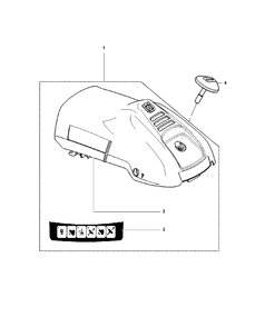 Cylinder Cover Diagram and Parts List for 120 (967067902)(20162300001-Current) Husqvarna Chainsaw