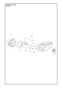 Exhaust Diagram and Parts List for HS139A531450601 HS 139AE 531450801, 531450802 Husqvarna Engine