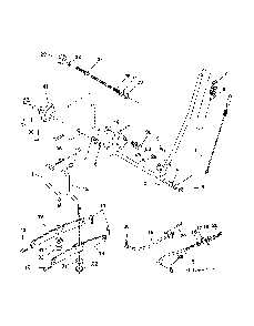 Mower Lift / Deck Lift Diagram and Parts List for CTH220TWIN (96061019002)(2007-10) Husqvarna Lawn Tractor