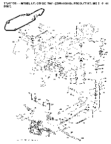 Drive Diagram and Parts List for CTH220TWIN (96061019102)(2007-11) Husqvarna Lawn Tractor