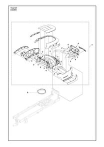 Cover Diagram and Parts List for TS215T  Husqvarna Lawn Tractor