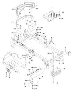 Part Location Diagram of 575880601 Husqvarna Linkage, U-Bolt