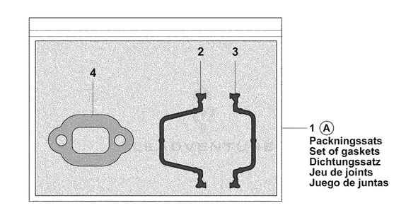 Gasket Set Diagram and Parts List for 450 2007-03 Husqvarna Chainsaw