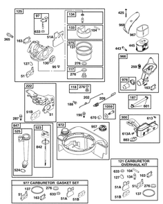 Briggs And Stratton 4-Cycle Engine 2 Diagram and Parts List for 917374456 2008-02 Husqvarna Lawn Mower