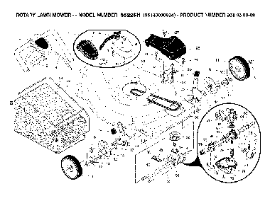 Repair Parts Diagram and Parts List for 6522SH (96143000904, 961430009)(2006-08) Husqvarna Lawn Mower