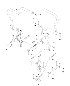 Steering Diagram and Parts List for EZ4824CA (966659501)(2012-08) Husqvarna Lawn Mower
