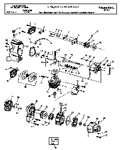 Engine Diagram and Parts List for 32RLC 1990-01 Husqvarna Brush Cutter