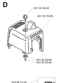 Part Location Diagram of 503981228 Husqvarna 