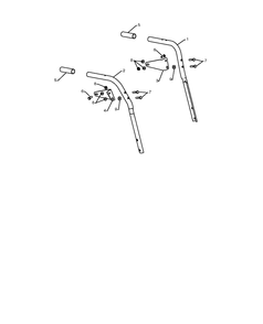 Handle 10 Diagram and Parts List for 1830SB 2010-08 Husqvarna Snow Blower