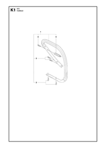 Handle 2 Diagram and Parts List for 372XP-XPG 20111800001 & Above Husqvarna Chainsaw