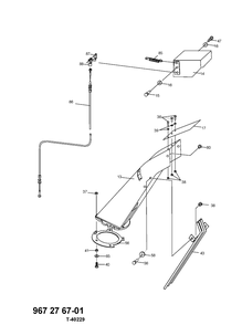 Control Panel And Discharge Chute Diagram and Parts List for 967276701 2013-09 Husqvarna Snow Blower