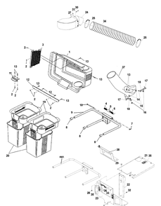 General Assembly Diagram and Parts List for CZ42 2006-02 Husqvarna Lawn Tractor Accessories