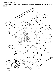Drive Diagram and Parts List for YTH2046A (954567079)(2000-11) Husqvarna Lawn Tractor