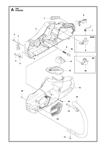 Part Location Diagram of 593064202 Husqvarna Spring