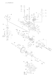Transmission Diagram and Parts List for K55TRANSMISSION 2003-03 Husqvarna Engine