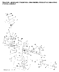 Steering Diagram and Parts List for YTH200TWIN (96041006400)(2007-10) Husqvarna Lawn Tractor